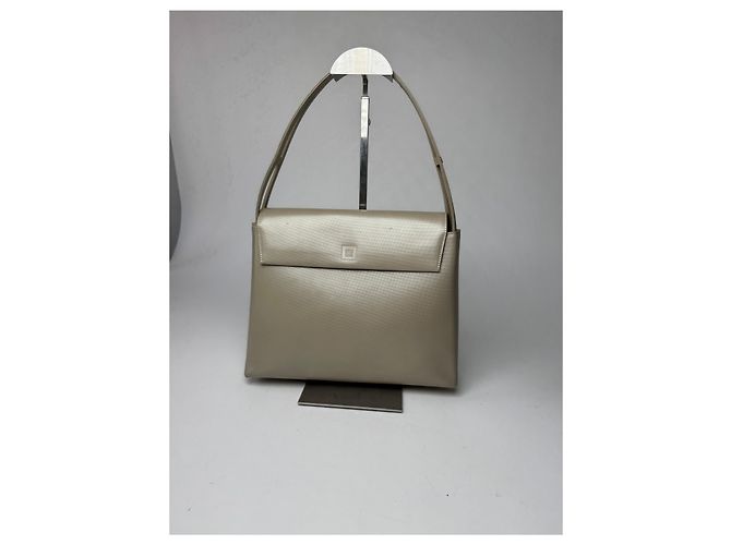 Vintage Givenchy 4G Lackledertasche grau - Ansicht 9