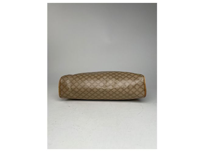 Céline Clutch in pelle monogramma Triomphe vintage di Celine Beige - vista 15