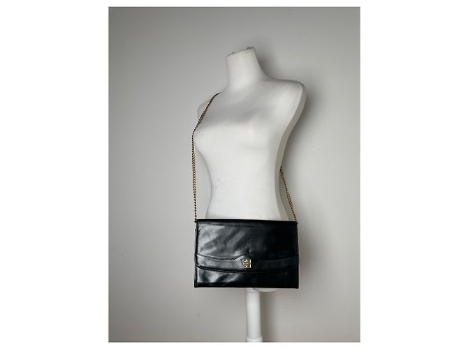 Vintage Givenchy 4G Leder Tasche schwarz - Ansicht 11