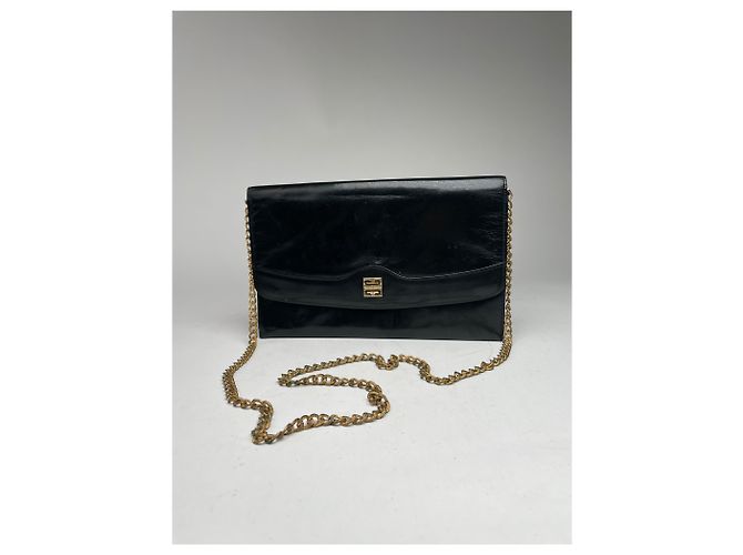 Vintage Givenchy 4G Leder Tasche schwarz - Ansicht 12