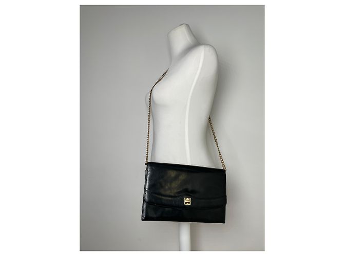 Vintage Givenchy 4G Leder Tasche schwarz - Ansicht 5