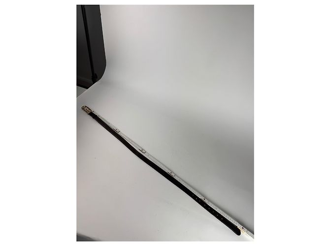 Vintage Gucci GG Ledergürtel braun - Ansicht 4