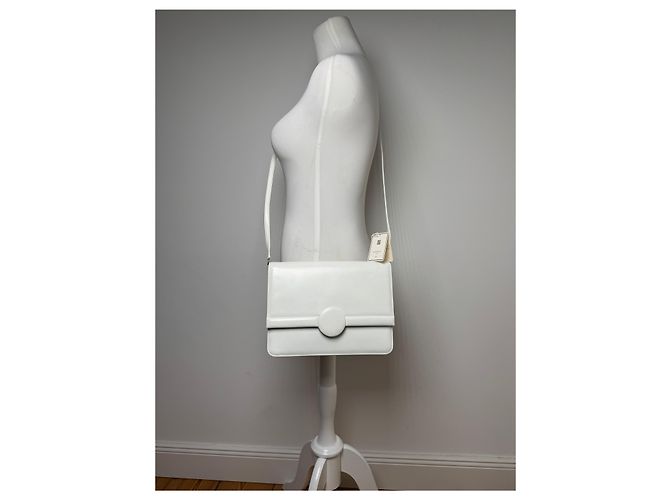 Vintage Givenchy 4G Tasche aus Leder Weiß - Ansicht 5