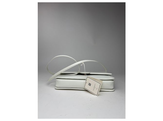 Vintage Givenchy 4G Tasche aus Leder Weiß - Ansicht 9