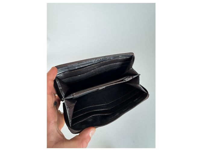 Vintage Givenchy Leather Wallet Brown - view 4