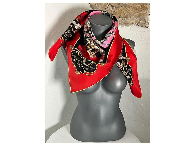 Sciarpa Burberry in seta multicolore 90x90cm - vista 13