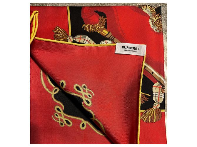 Sciarpa Burberry in seta multicolore 90x90cm - vista 4
