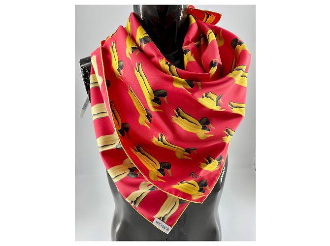 Sciarpa Burberry in seta multicolore 90x90cm - vista 5