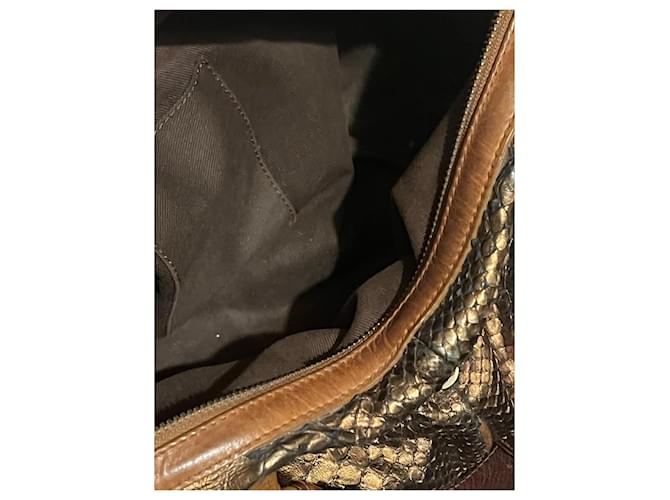 Chloé Bronze Python Silverado Shoulder Bag - view 5