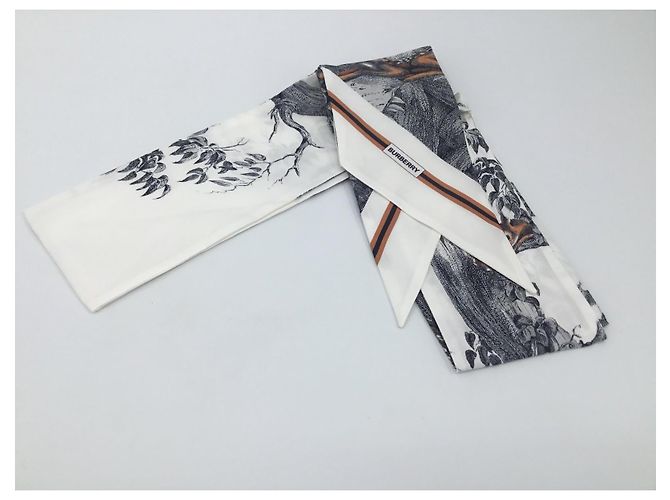 Sciarpa Choker Burberry in Seta Multicolore - vista 11