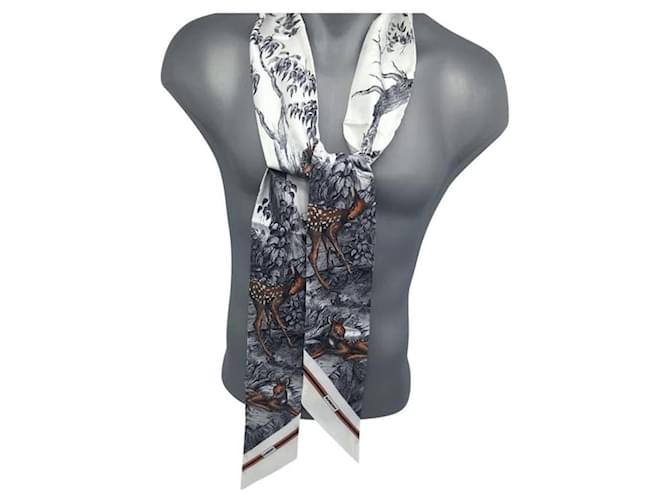 Sciarpa Choker Burberry in Seta Multicolore - vista 12