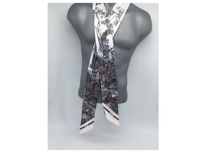 Sciarpa Choker Burberry in Seta Multicolore - vista 7