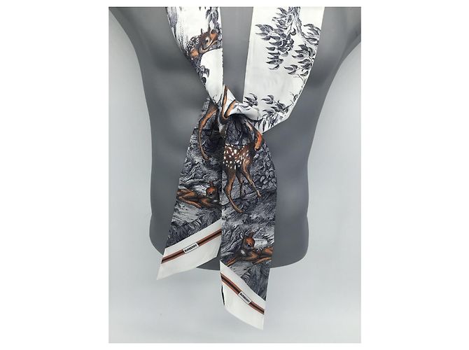 Sciarpa Choker Burberry in Seta Multicolore - vista 8