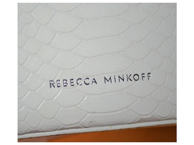Rebecca Minkoff Handtasche aus Leder Python Print Schwarz Weiß - Ansicht 6