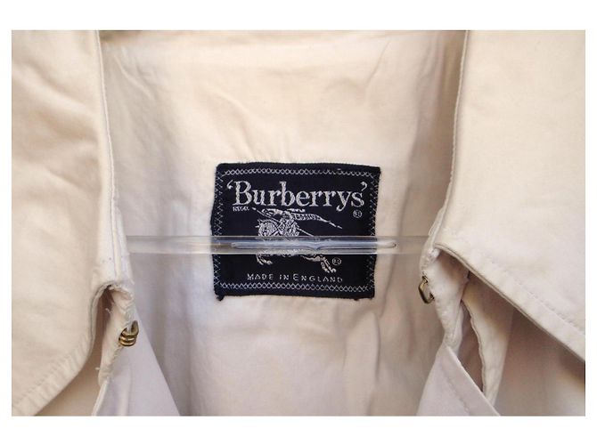 Gabardina Burberry blanca de algodón Blanco - vista 3