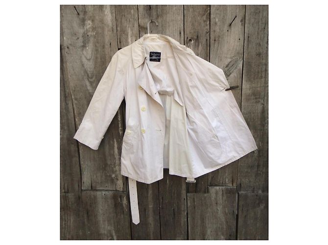 Gabardina Burberry blanca de algodón Blanco - vista 4