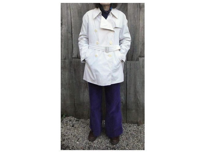 Gabardina Burberry blanca de algodón Blanco - vista 8