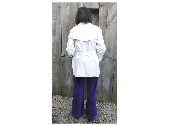 Gabardina Burberry blanca de algodón Blanco - vista 9