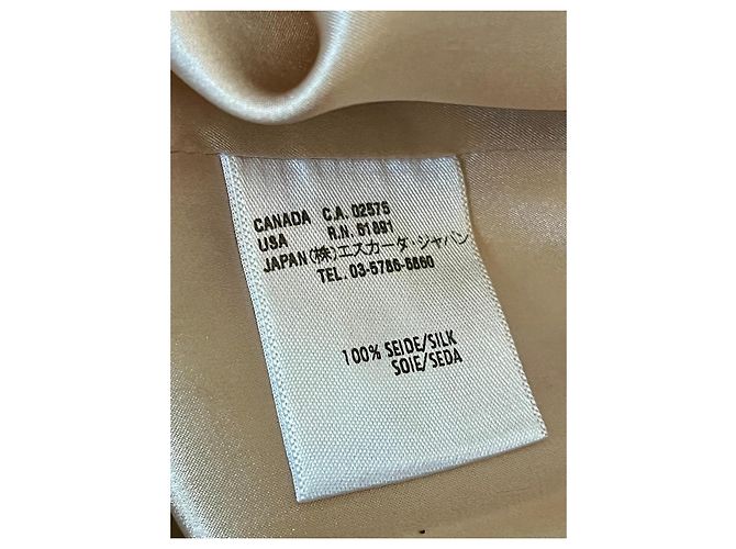 Escada Seidenbleistiftkleid schwarz und metallisch floral - Ansicht 6