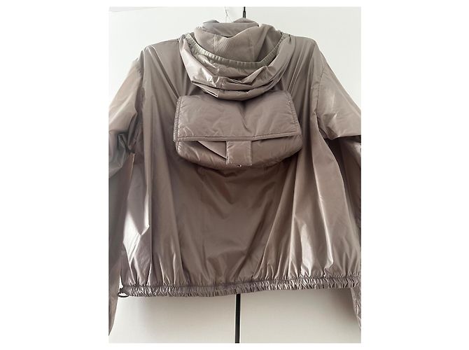 Fendi Windbreaker Logo Polyamid Beige Anthrazitgrau Bronze - Ansicht 10