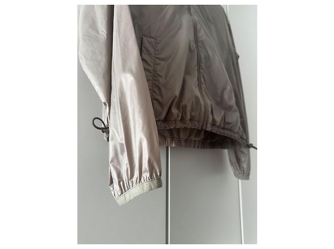 Fendi Windbreaker Logo Polyamid Beige Anthrazitgrau Bronze - Ansicht 8
