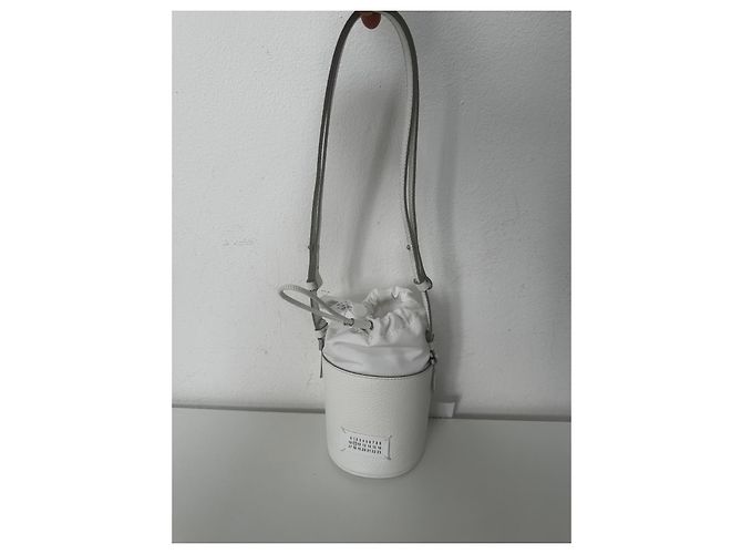 Maison Martin Margiela Borsa Bucket Maison Margiela Bianco - vista 3