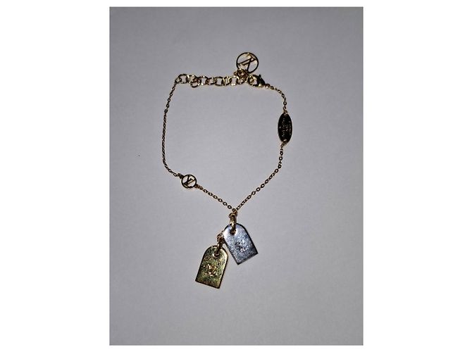 Twist Bracciale LV Nanogram Louis Vuitton in metallo dorato D'oro - vista 15
