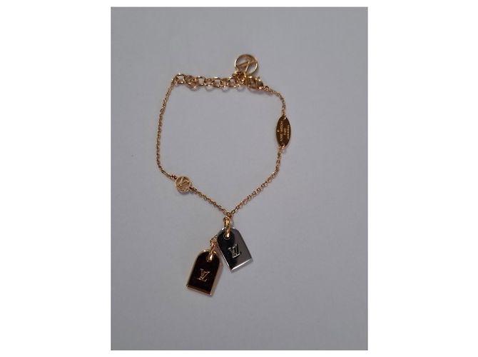 Twist Bracciale LV Nanogram Louis Vuitton in metallo dorato D'oro - vista 16
