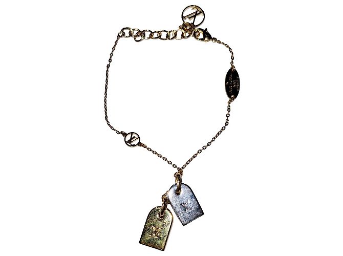 Twist Bracciale LV Nanogram Louis Vuitton in metallo dorato D'oro - vista 2