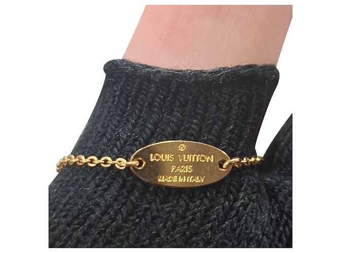 Twist Bracciale LV Nanogram Louis Vuitton in metallo dorato D'oro - vista 5
