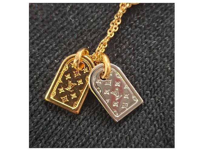 Twist Bracciale LV Nanogram Louis Vuitton in metallo dorato D'oro - vista 7