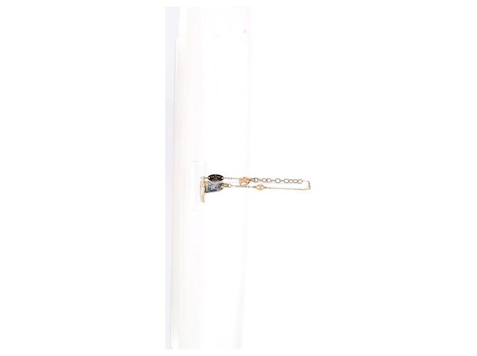 Twist Bracciale Louis Vuitton Nanogram bicolore in metallo dorato D'oro - vista 10