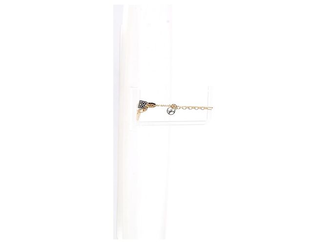 Twist Bracciale Louis Vuitton Nanogram bicolore in metallo dorato D'oro - vista 12