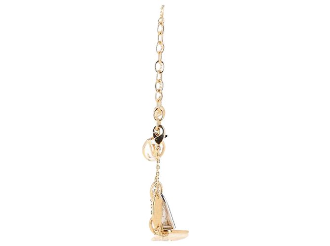 Twist Bracciale Louis Vuitton Nanogram bicolore in metallo dorato D'oro - vista 4