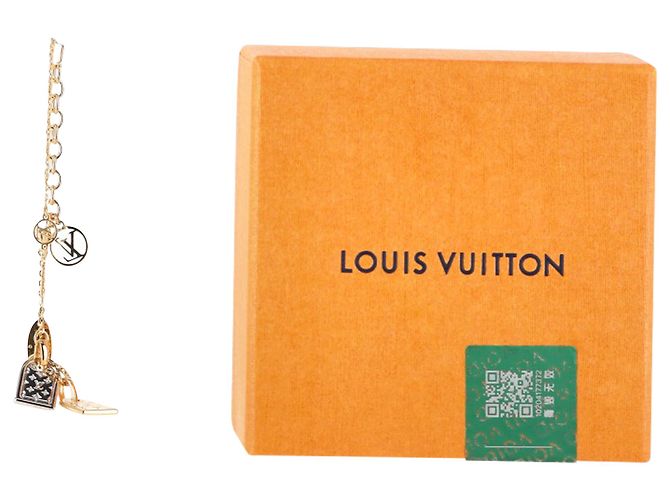 Twist Bracciale Louis Vuitton Nanogram bicolore in metallo dorato D'oro - vista 6