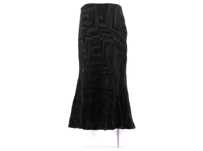 Faldas RALPH LAUREN T.US 6 Seda Negro - vista 2