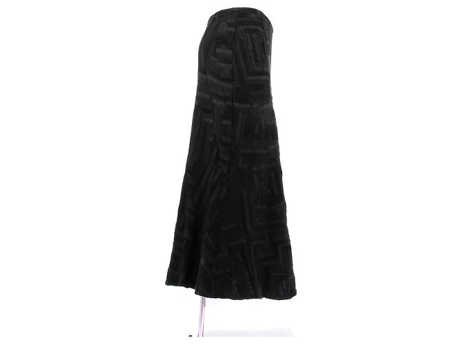 Faldas RALPH LAUREN T.US 6 Seda Negro - vista 3