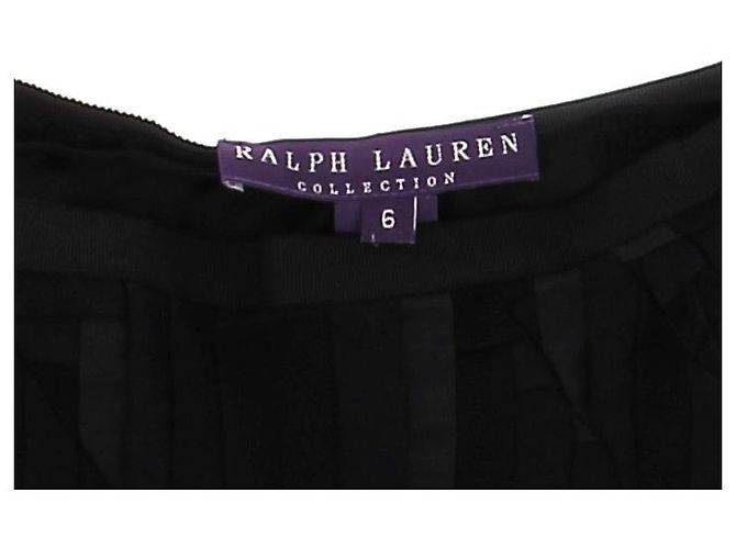 Faldas RALPH LAUREN T.US 6 Seda Negro - vista 6