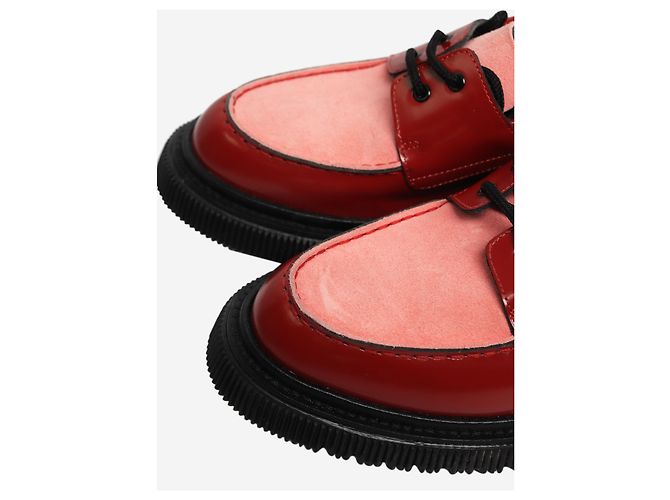 Adieu Rote und rosa chunky Farbblock-Bootsschuhe - Größe EU 40 - Ansicht 4