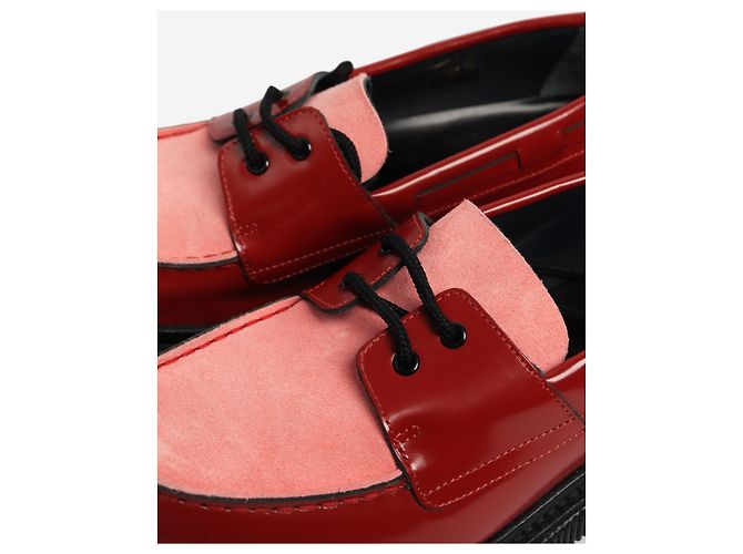 Adieu Rote und rosa chunky Farbblock-Bootsschuhe - Größe EU 40 - Ansicht 5