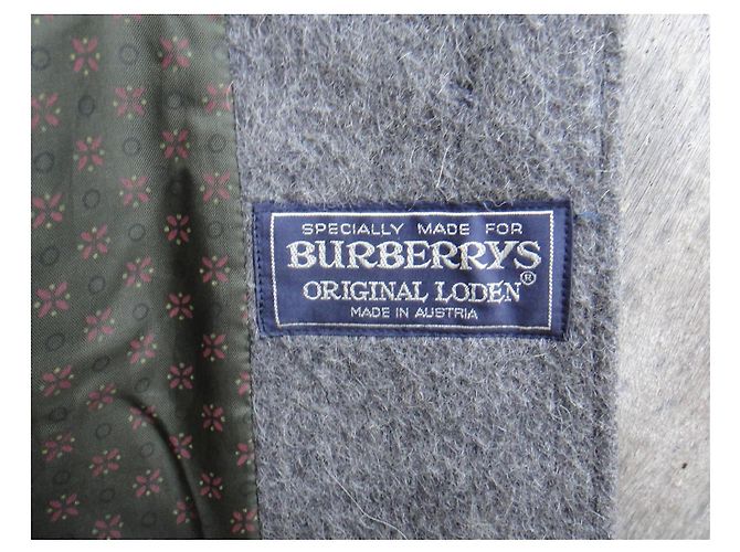 Abrigo Burberry de lana gris loden - vista 5