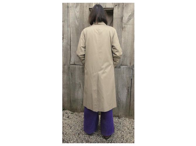 Abrigo impermeable Burberry en gabardina beige - vista 2