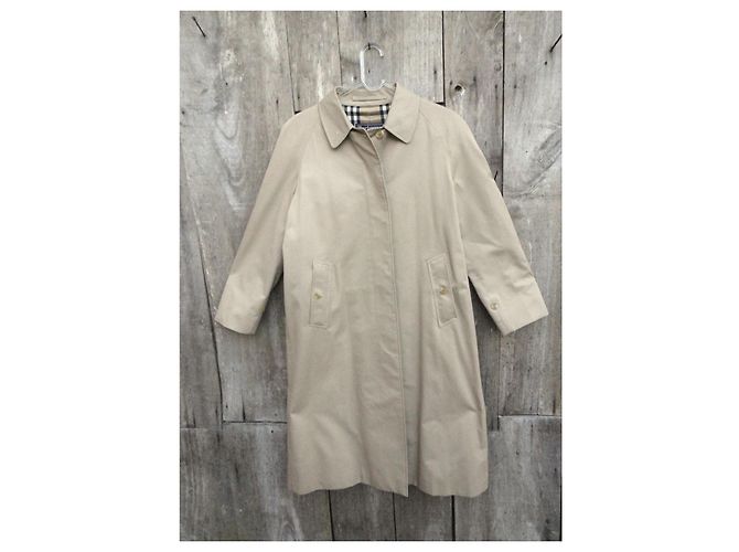 Abrigo impermeable Burberry en gabardina beige - vista 5