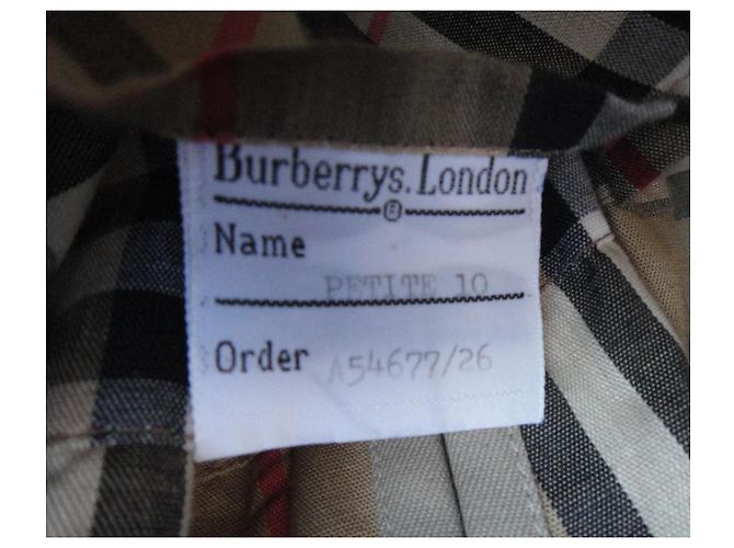 Abrigo impermeable Burberry en gabardina beige - vista 7