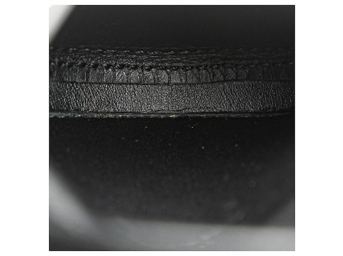 LOEWE Mini Pouch Anagram in pelle di vitello morbida nera con tacco - vista 4