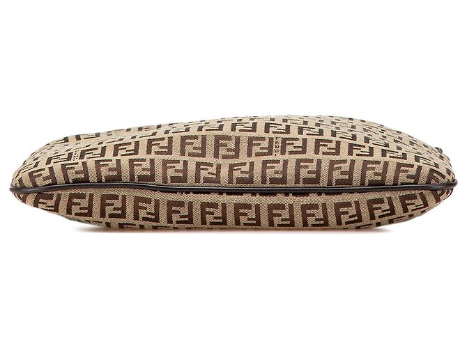 Fendi Beige Zucchino Canvas Crossbody - vista 3