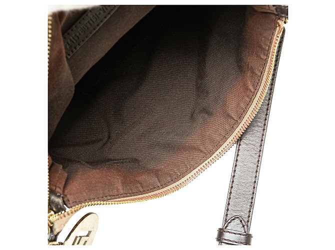 Fendi Beige Zucchino Canvas Crossbody - vista 5