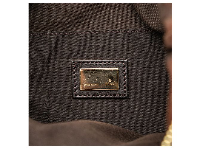 Fendi Beige Zucchino Canvas Crossbody - vista 7