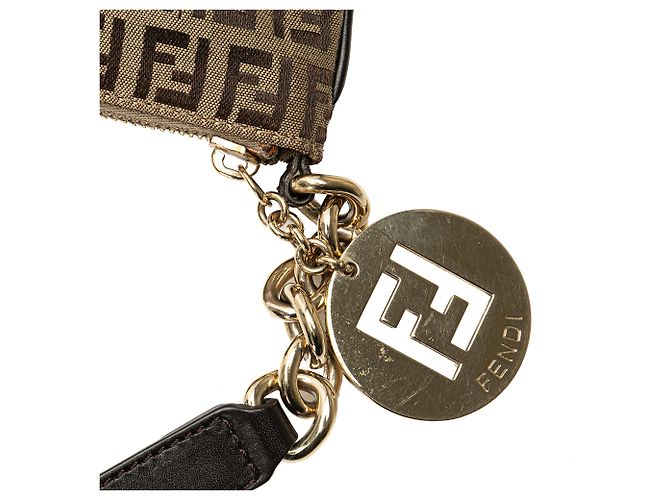 Fendi Beige Zucchino Canvas Crossbody - vista 9