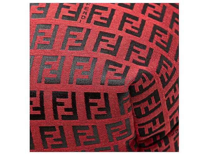 Fendi Rote Medium Zucchino Canvas Roll Tote Bordeaux - Ansicht 6